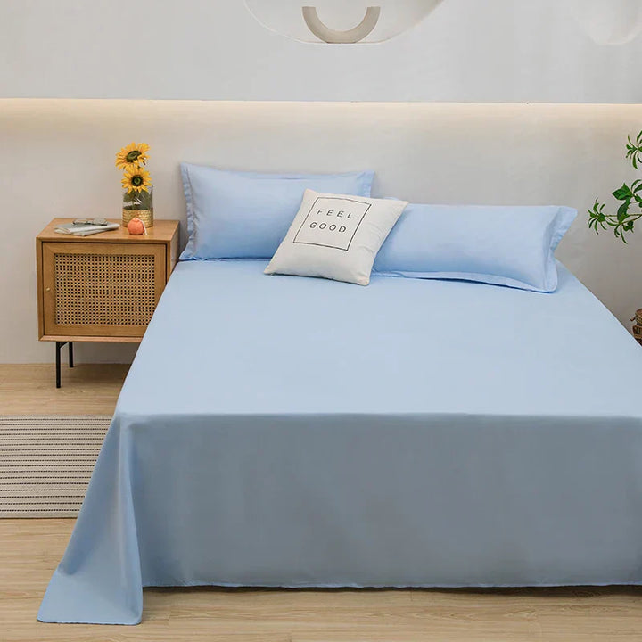 Soft Linen Duvet Cover - SoftLuxe-Heavenly blue-47.24 x 90.55 in-Nora Luxe