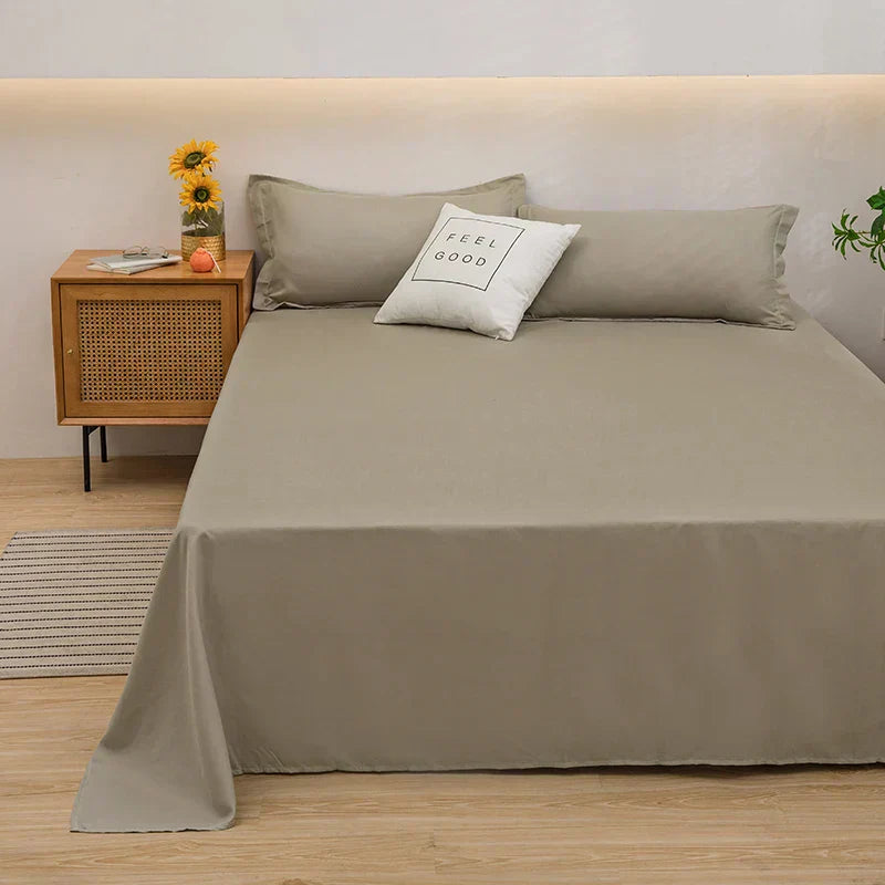 Soft Linen Duvet Cover - SoftLuxe-Khaki-47.24 x 90.55 in-Nora Luxe