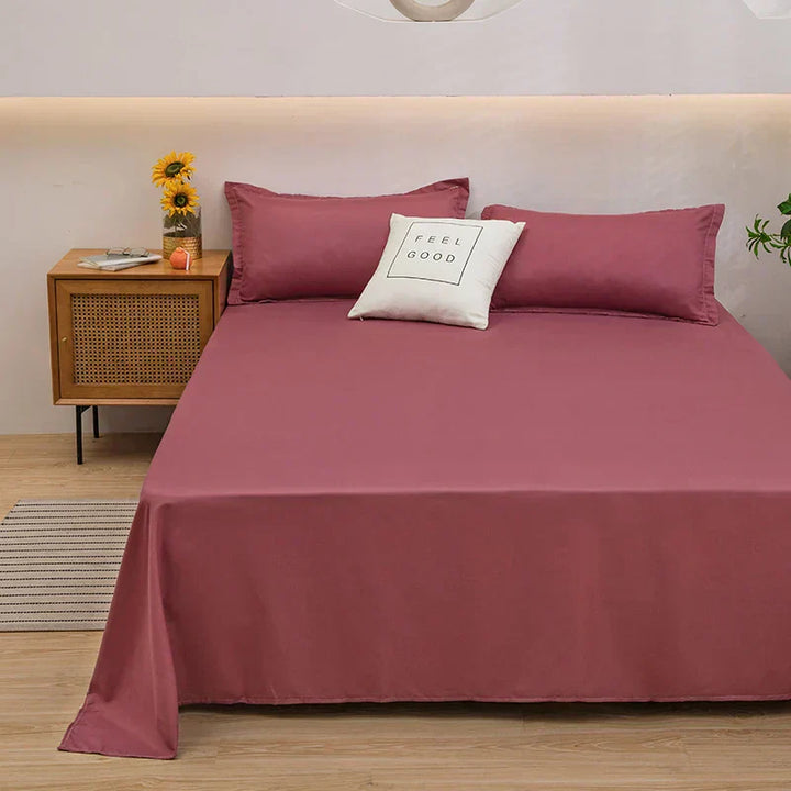 Soft Linen Duvet Cover - SoftLuxe-Light red-47.24 x 90.55 in-Nora Luxe