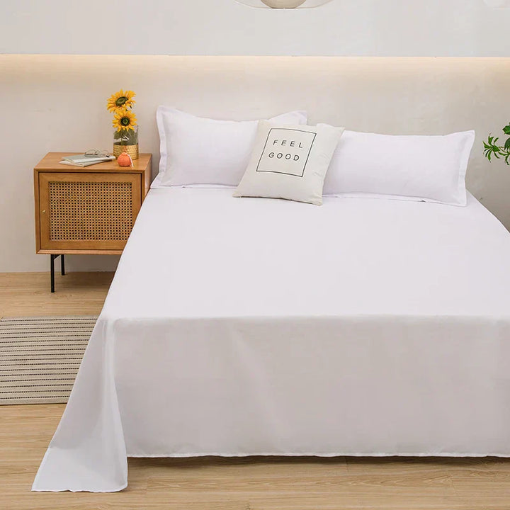 Soft Linen Duvet Cover - SoftLuxe-White-47.24 x 90.55 in-Nora Luxe