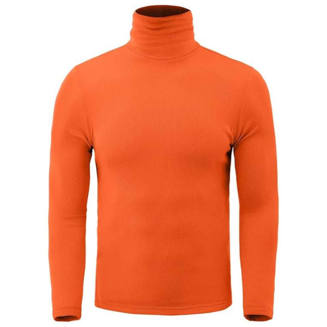 Soft Thermal Men's Roll Neck Baselayer - Lucas-Red-S-Nora Luxe