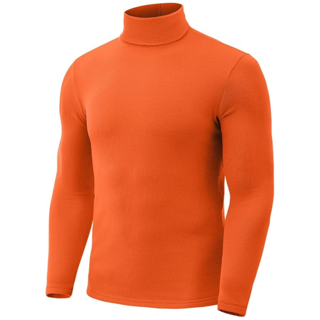 Soft Thermal Men's Roll Neck Baselayer - Lucas-Red-S-Nora Luxe