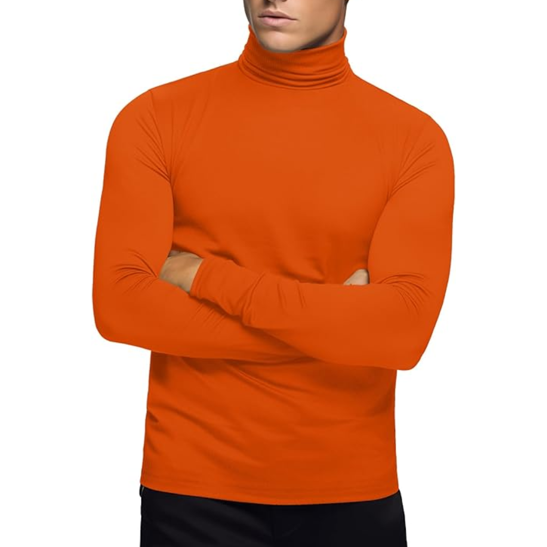 Soft Thermal Men's Roll Neck Baselayer - Lucas-Red-S-Nora Luxe