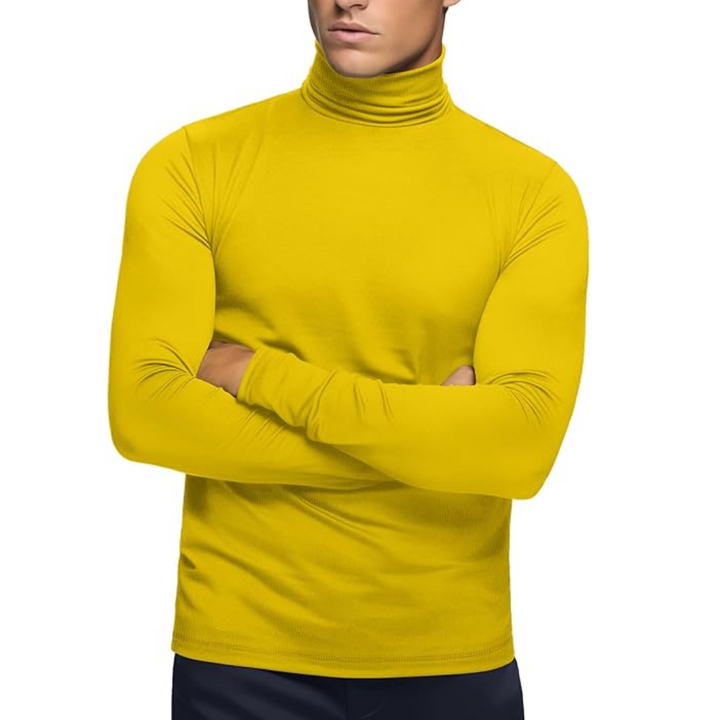 Soft Thermal Men's Roll Neck Baselayer - Lucas-Red-S-Nora Luxe