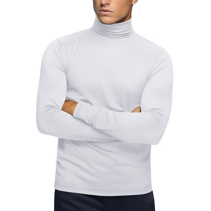 Soft Thermal Men's Roll Neck Baselayer - Lucas-Red-S-Nora Luxe
