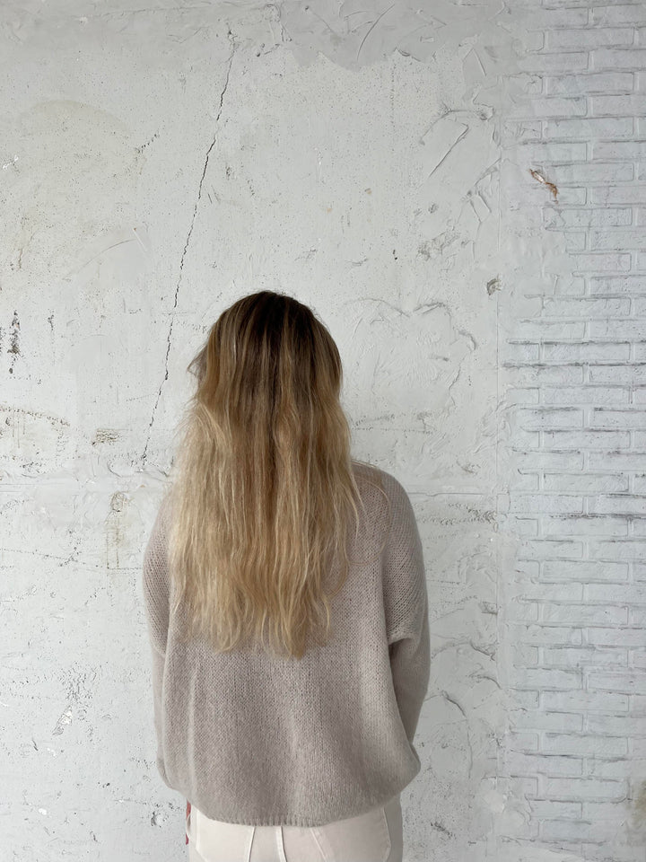 Soft Women's Sweater with Loose Fit - Aurena-Blue-XS/S-Nora Luxe