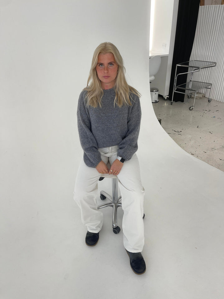 Soft Women's Sweater with Loose Fit - Aurena-Blue-XS/S-Nora Luxe