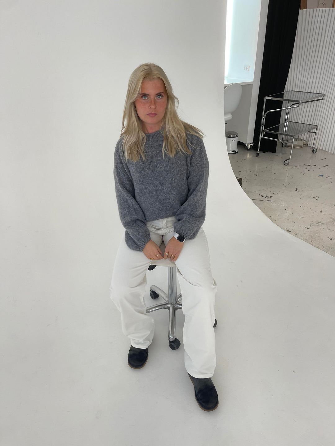 Soft Women's Sweater with Loose Fit - Aurena-Blue-XS/S-Nora Luxe