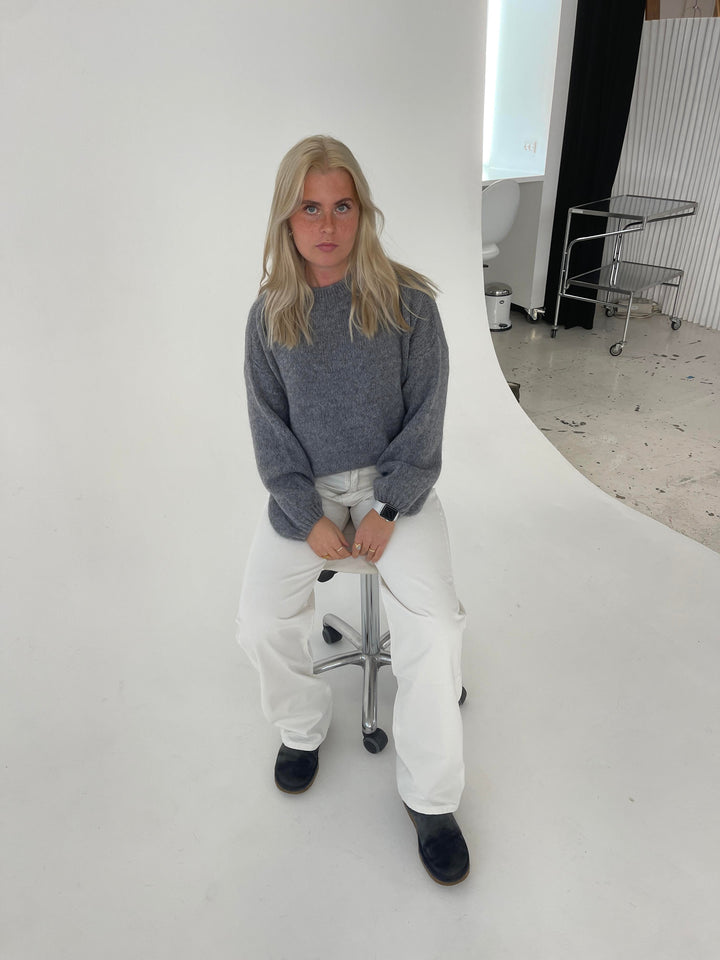 Soft Women's Sweater with Loose Fit - Aurena-Blue-XS/S-Nora Luxe