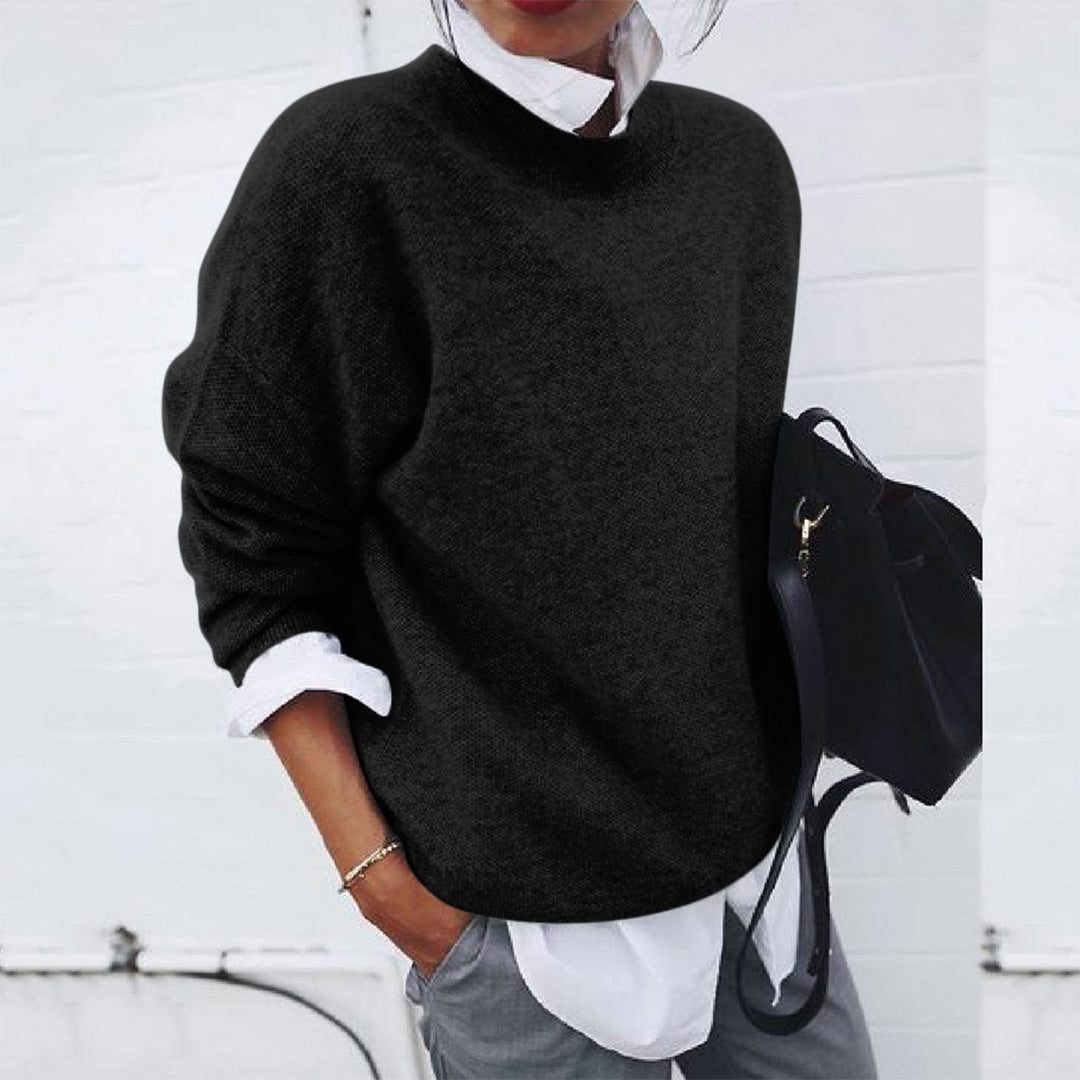 Soft Wool Men's Sweater - Magnus-Black-S-Nora Luxe