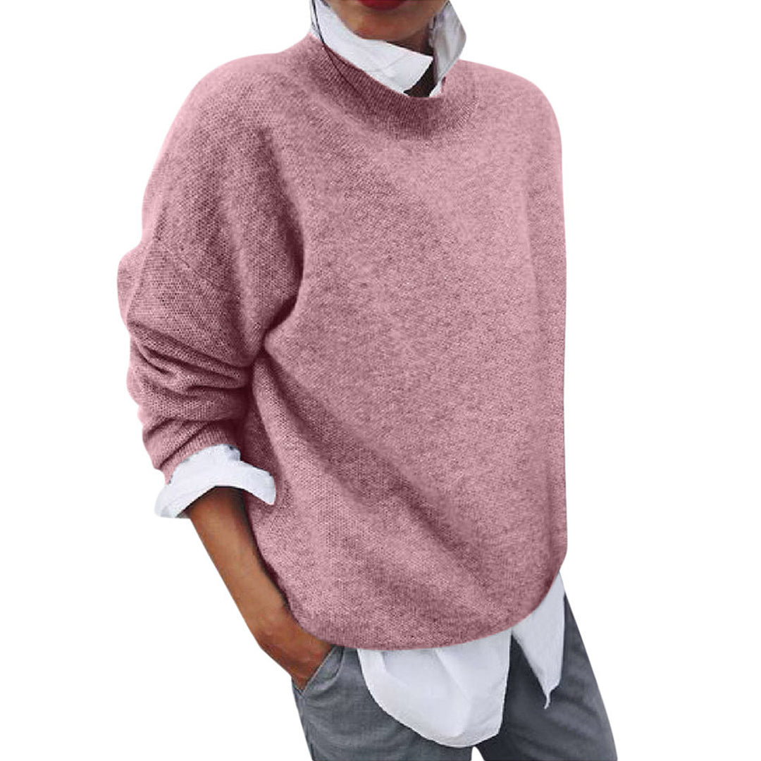 Soft Wool Men's Sweater - Magnus-Pink-S-Nora Luxe