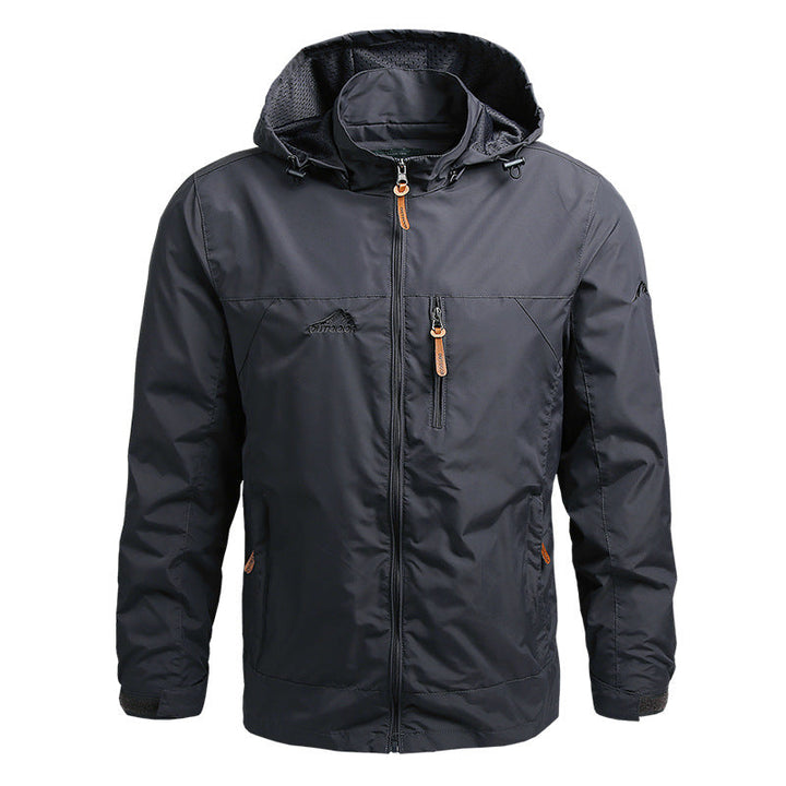 Softshell Jacket Wind & Waterproof - GentShield-Gray-S-Nora Luxe