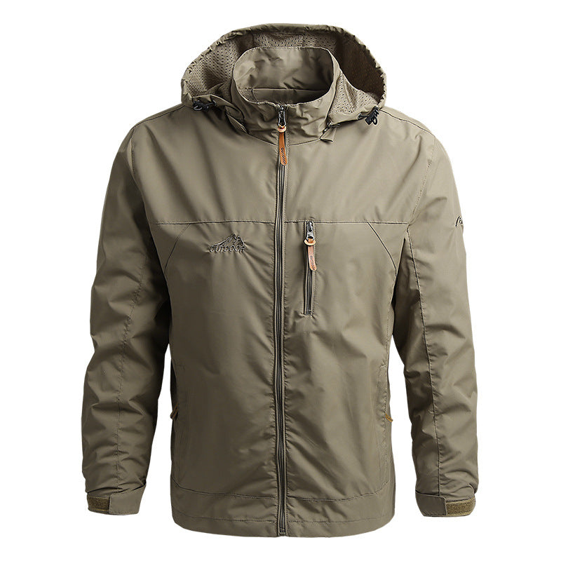 Softshell Jacket Wind & Waterproof - GentShield-Khaki-S-Nora Luxe