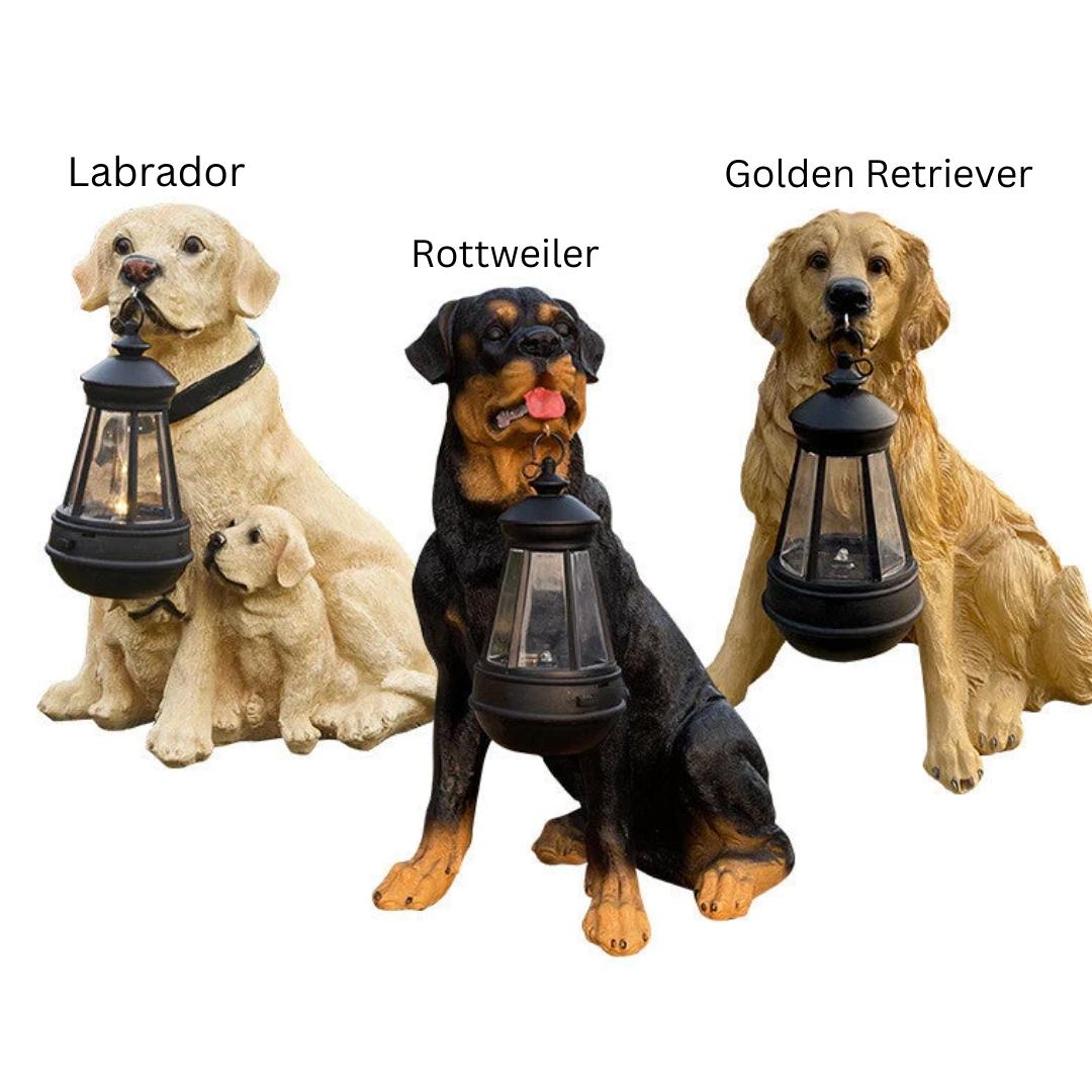 Solar Dog Figurine with LED Lighting - LumiPup-Labrador-Nora Luxe