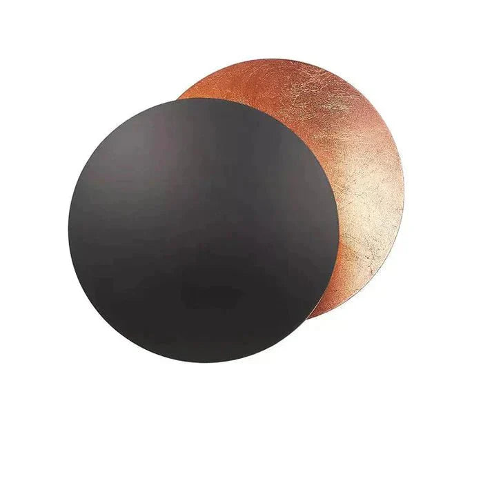 Solar Eclipse Wall Lamp - Solaris-Copper/Black-7.87 inches-Nora Luxe