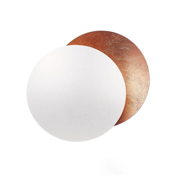 Solar Eclipse Wall Lamp - Solaris-Copper/White-7.87 inches-Nora Luxe