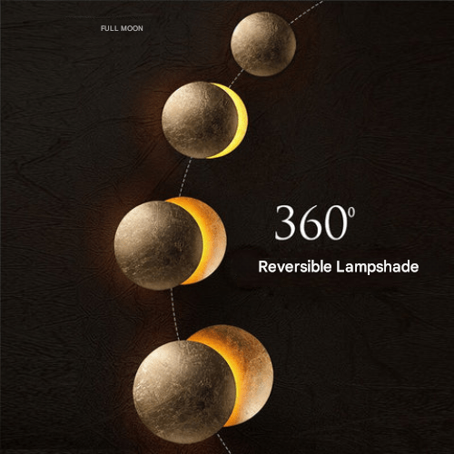 Solar Eclipse Wall Lamp - Solaris-Gold-7.87 inches-Nora Luxe
