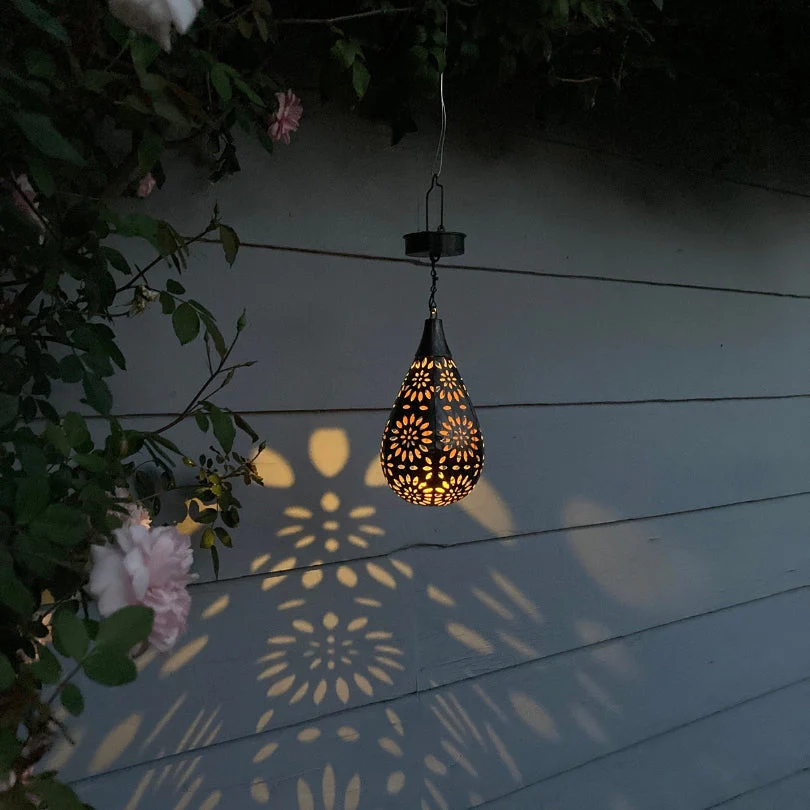 Solar Energy Outdoor Hanging Lamp - LumaBright-Nora Luxe