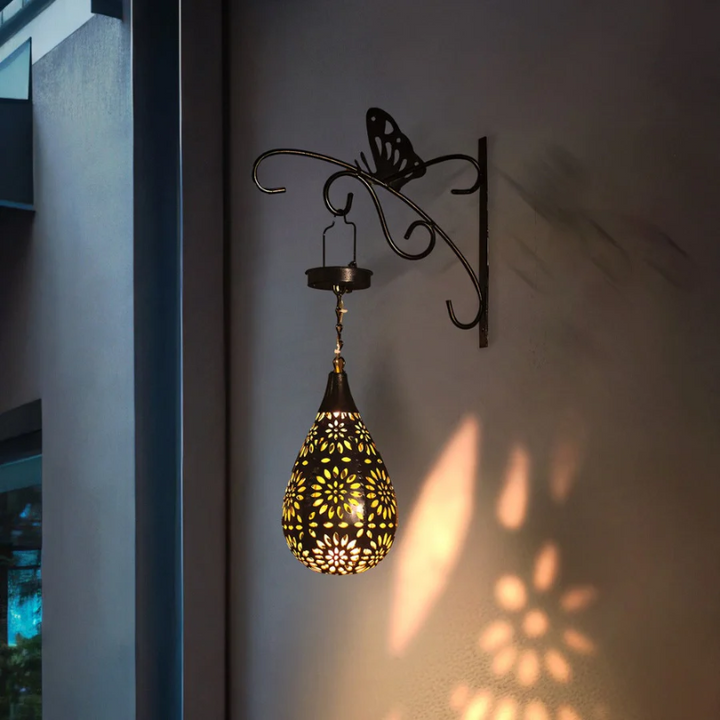 Solar Energy Outdoor Hanging Lamp - LumaBright-Nora Luxe
