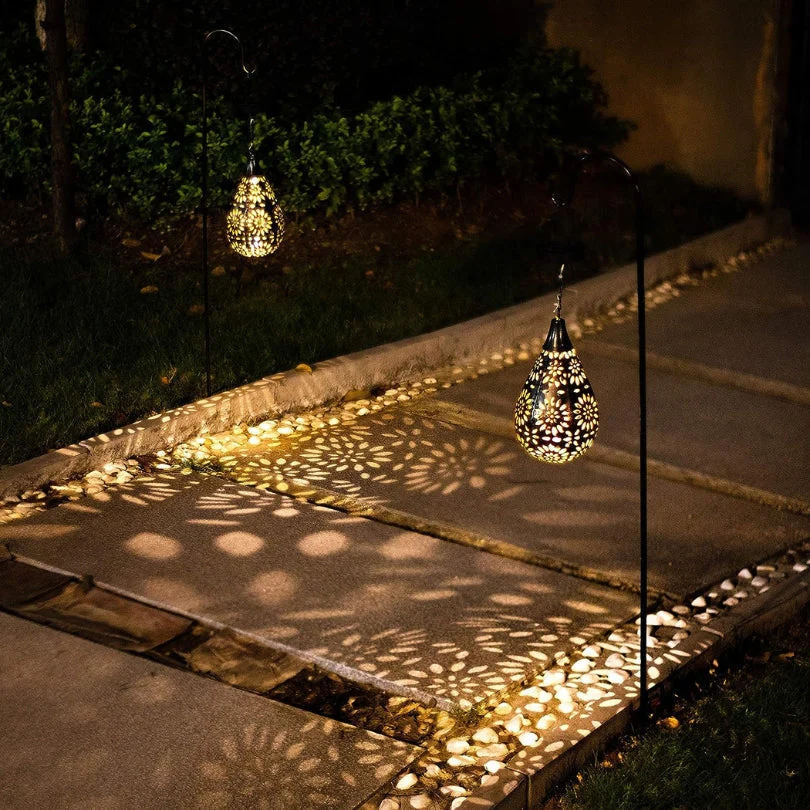 Solar Energy Outdoor Hanging Lamp - LumaBright-Nora Luxe