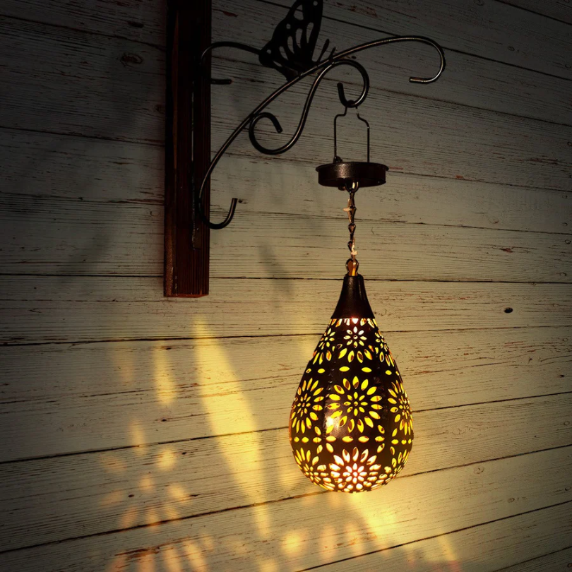 Solar Energy Outdoor Hanging Lamp - LumaBright-Nora Luxe