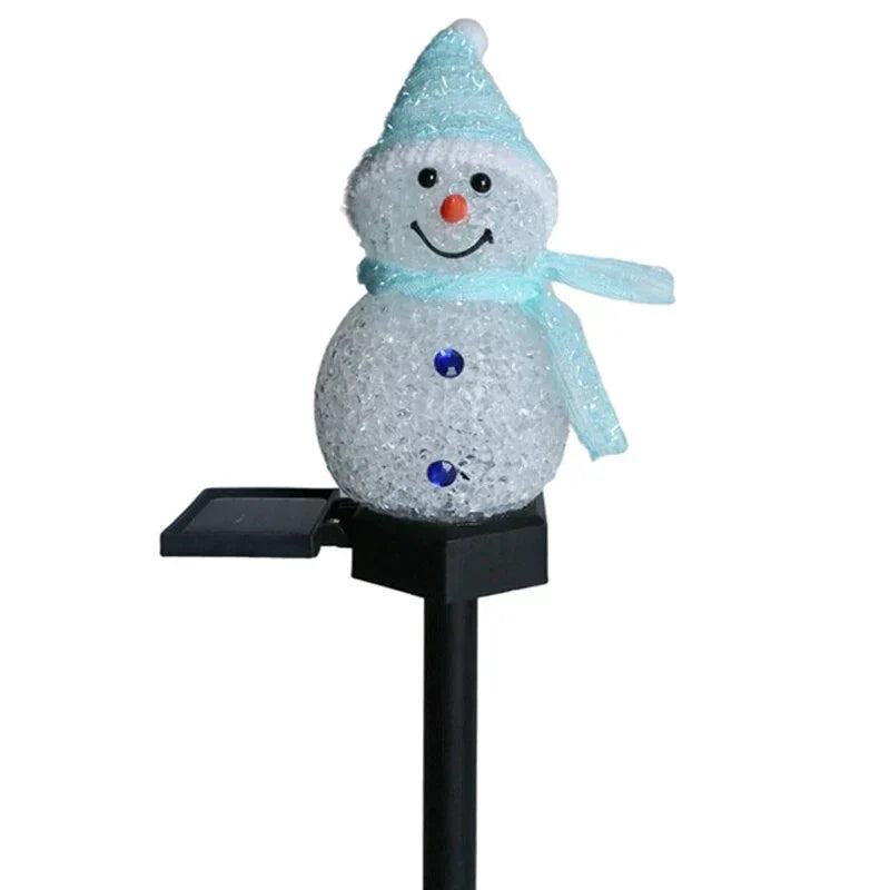 Solar Energy Snowman Lamp - SolarSnow-Blue (1+1 Free)-Nora Luxe