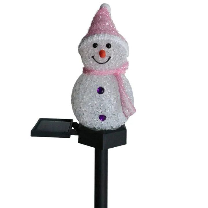 Solar Energy Snowman Lamp - SolarSnow-Pink (Buy 1 Get 1 Free)-Nora Luxe