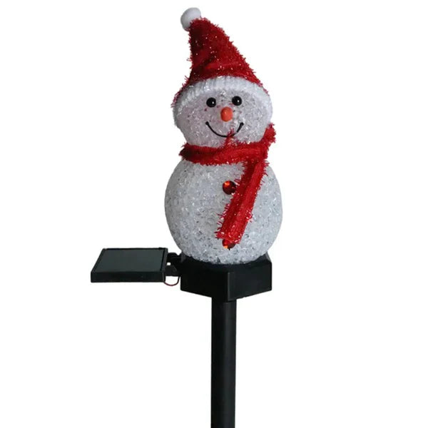 Solar Energy Snowman Lamp - SolarSnow-Red (1+1 Free)-Nora Luxe
