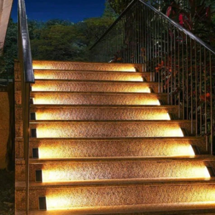 Solar Energy Stair Lighting - SolarStep-4-Nora Luxe