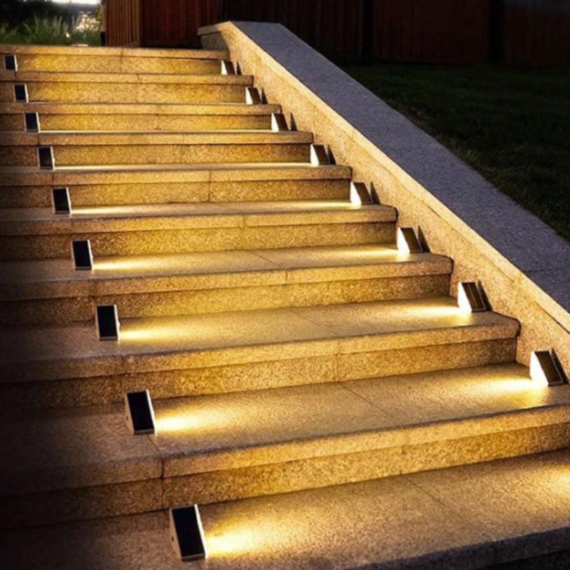 Solar Energy Stair Lighting - SolarStep-4-Nora Luxe