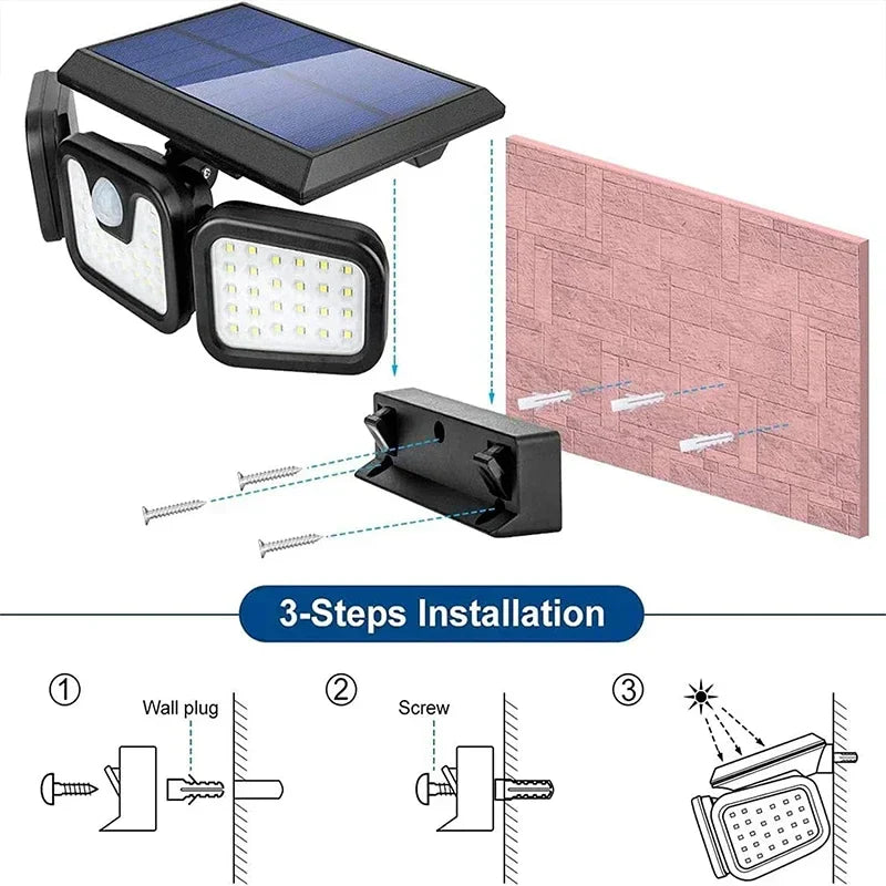 Solar Energy Wall Lamp - EcoBright-Nora Luxe