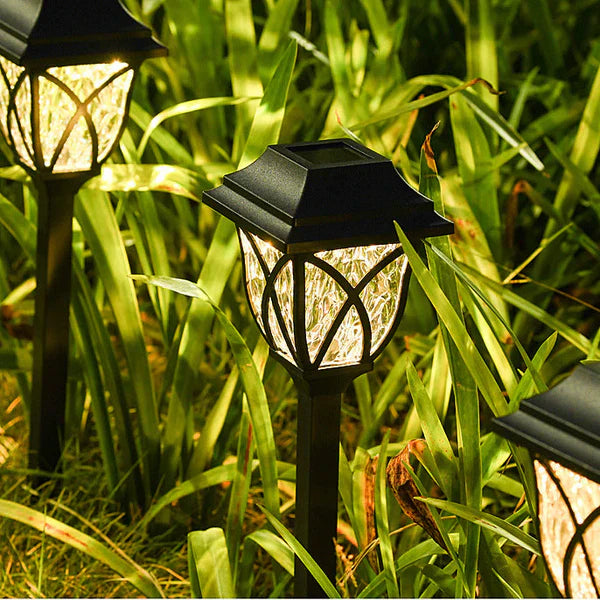 Solar Garden Lighting with Natural Enchantment - LunaGlow-Warm White-B 300MAH-Nora Luxe