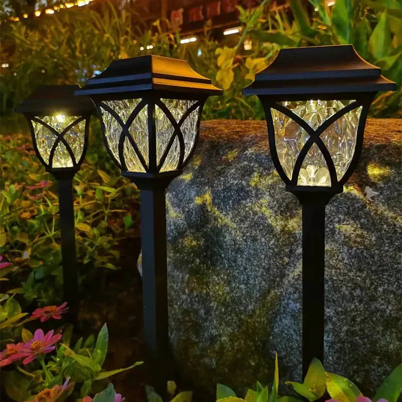Solar Garden Lighting with Natural Enchantment - LunaGlow-White-B 300MAH-Nora Luxe