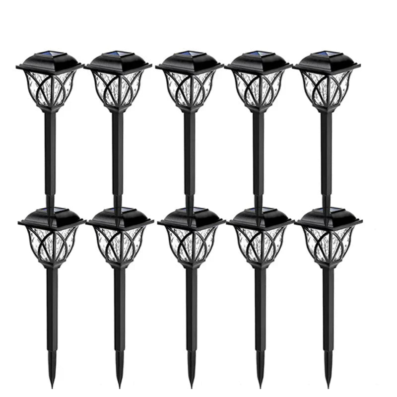 Solar Garden Lighting with Natural Enchantment - LunaGlow-White-B 300MAH-Nora Luxe