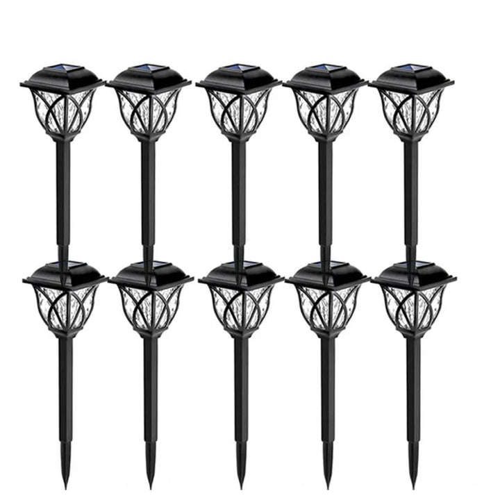 Solar Garden Lighting with Natural Enchantment - LunaGlow-White-B 300MAH-Nora Luxe