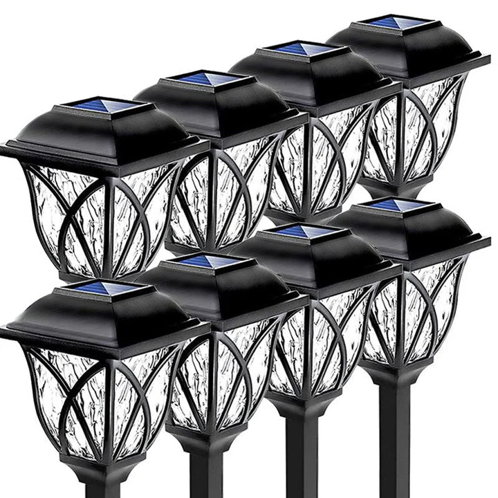 Solar Garden Lighting with Natural Enchantment - LunaGlow-White-B 300MAH-Nora Luxe