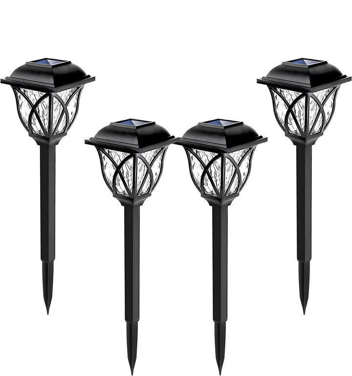 Solar Garden Lighting with Natural Enchantment - LunaGlow-White-B 300MAH-Nora Luxe
