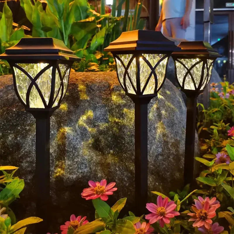 Solar Garden Lighting with Natural Enchantment - LunaGlow-White-B 300MAH-Nora Luxe