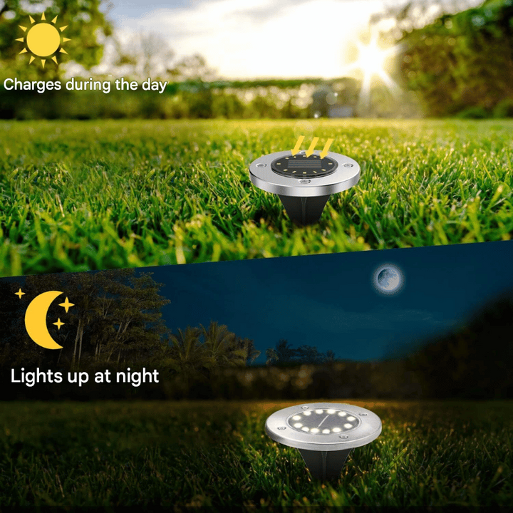 Solar Ground Spot Light for Outdoors – SunHalo-4 Lights-Nora Luxe