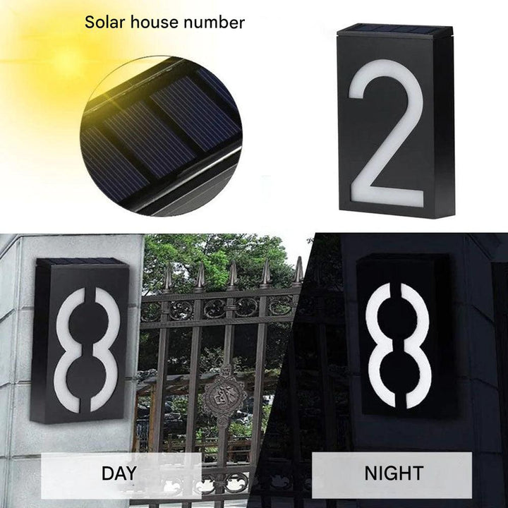 Solar-powered House Number - SolarSign-0-The Livary