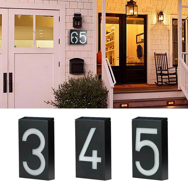 Solar-powered House Number - SolarSign-0-The Livary