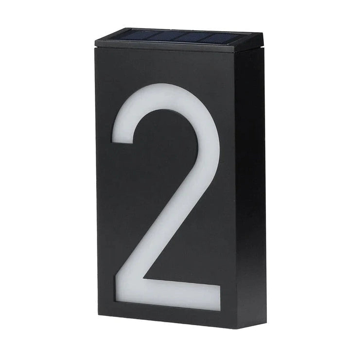 Solar-powered House Number - SolarSign-2-The Livary