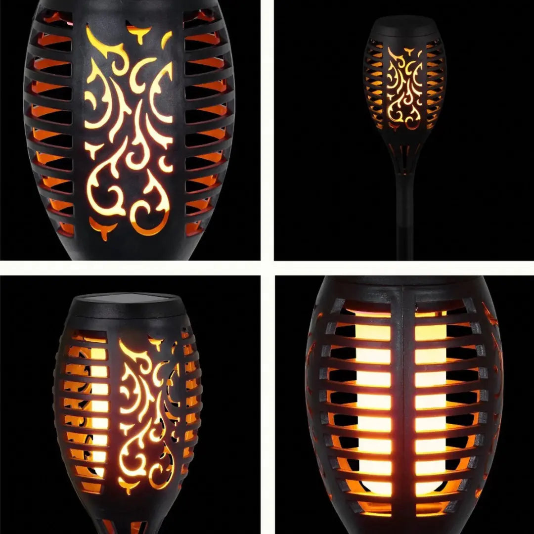 Solar-powered LED Torches - SolarFlame-1 piece-Nora Luxe