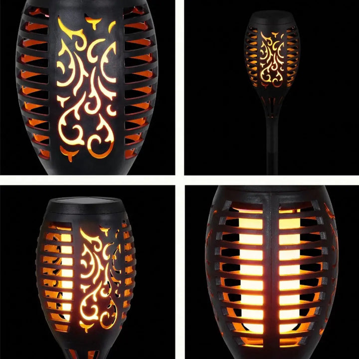Solar-powered LED Torches - SolarFlame-1 piece-Nora Luxe
