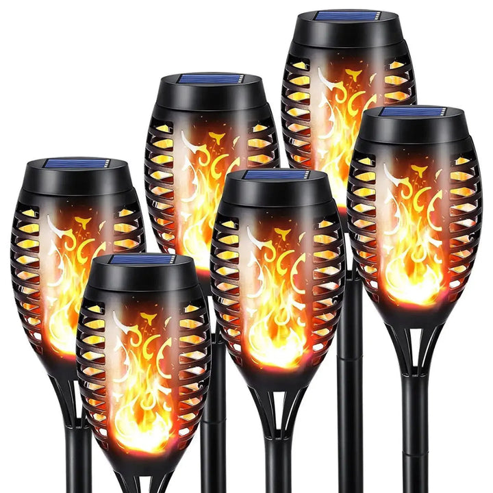 Solar-powered LED Torches - SolarFlame-1 piece-Nora Luxe