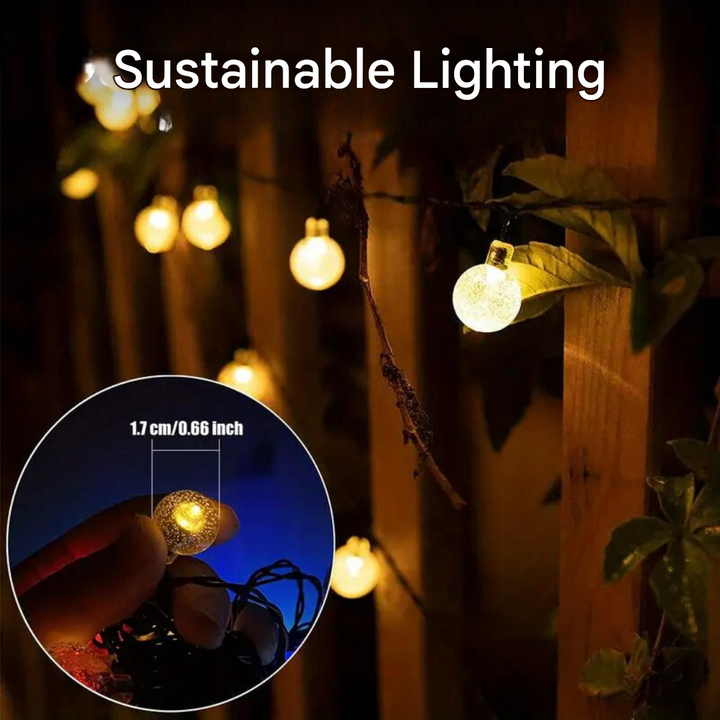 Solar String Lights for Outdoors - EcoGlow-5 Metres - 20 Lights-Nora Luxe