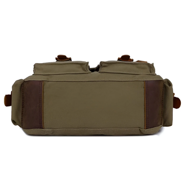 Spacious Men's Canvas Crossbody - UrbanTrail-Nora Luxe