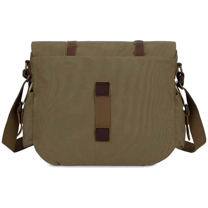 Spacious Men's Canvas Crossbody - UrbanTrail-Nora Luxe