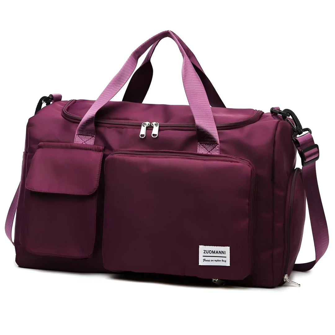Spacious Waterproof Luxury Travel Bag - JetSet-Bordeaux-Nora Luxe