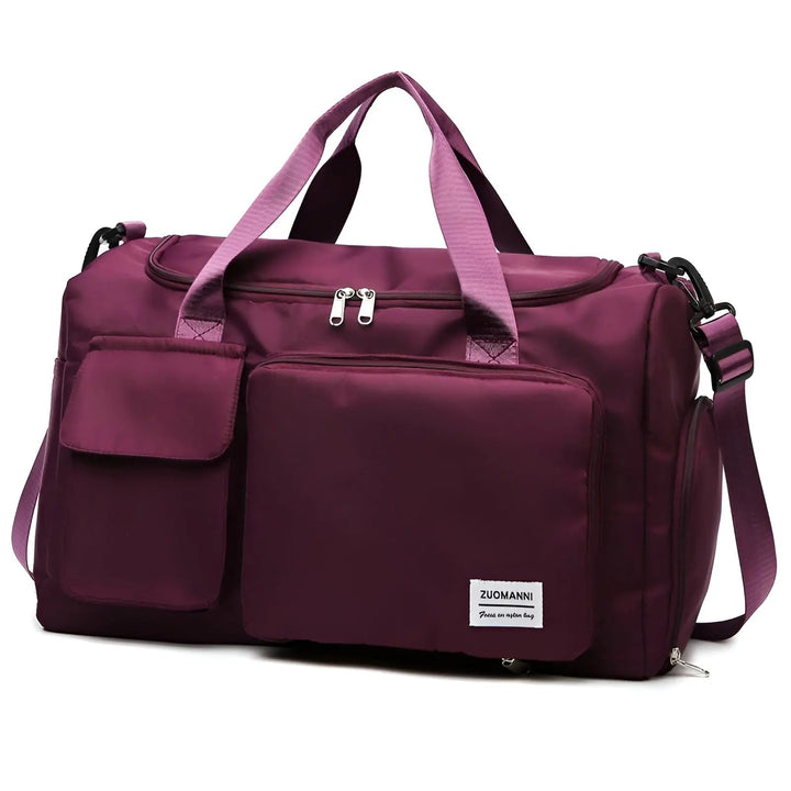 Spacious Waterproof Luxury Travel Bag - JetSet-Bordeaux-Nora Luxe